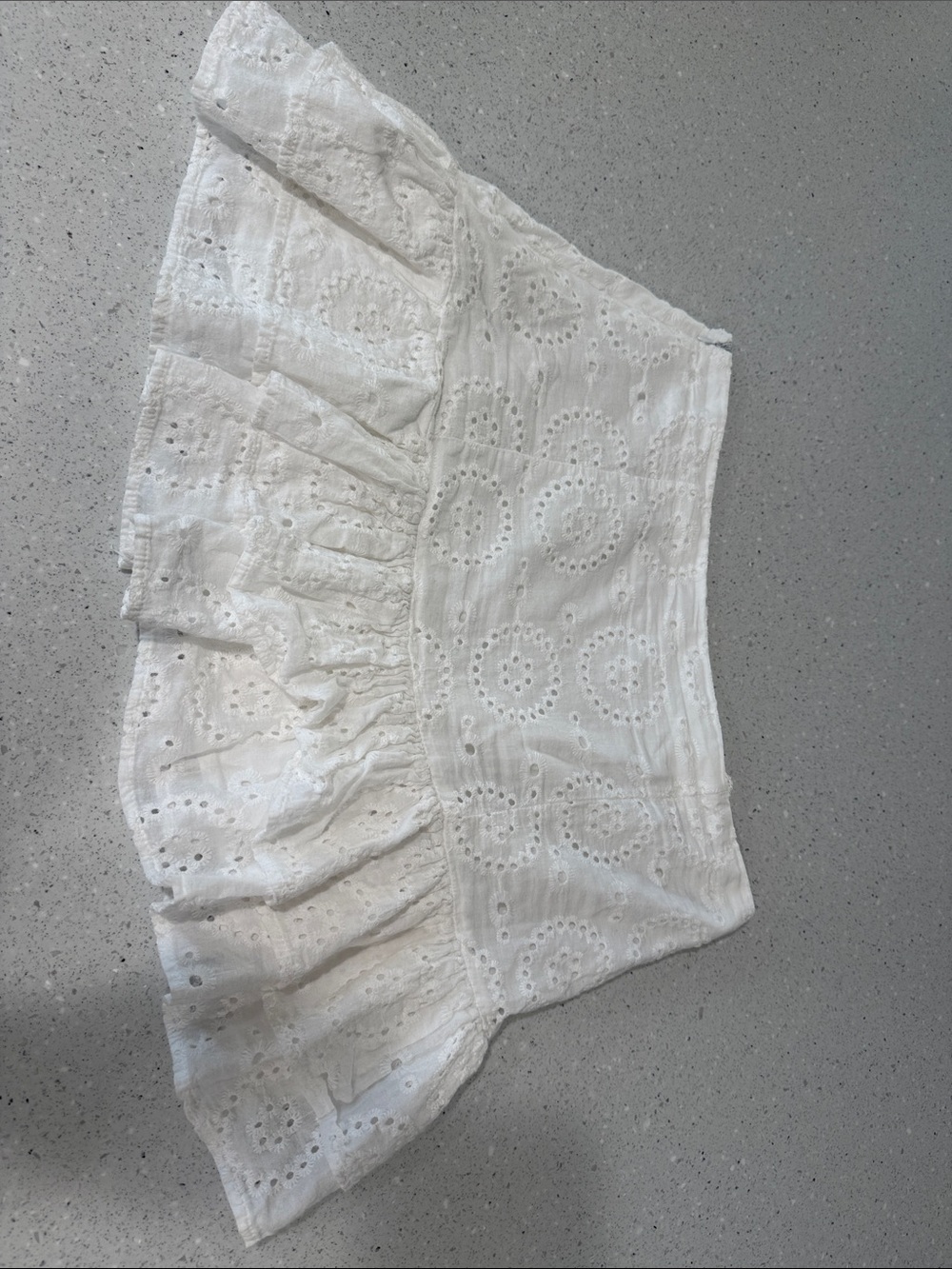 Altar'd State White Eyelet Mini Skirt